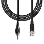 BNC Male Plug to RCA Phono Plug Coaxial Video Lead 1.2M Coax