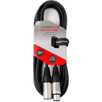 Pack of 5 Different Coloured Microphone Audio Leads 3M