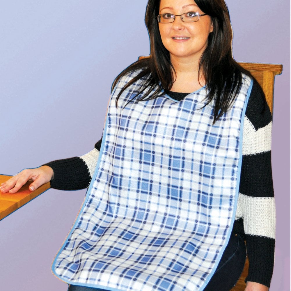3 Piece Adult Dining Bib Set Velcro fastening Washable