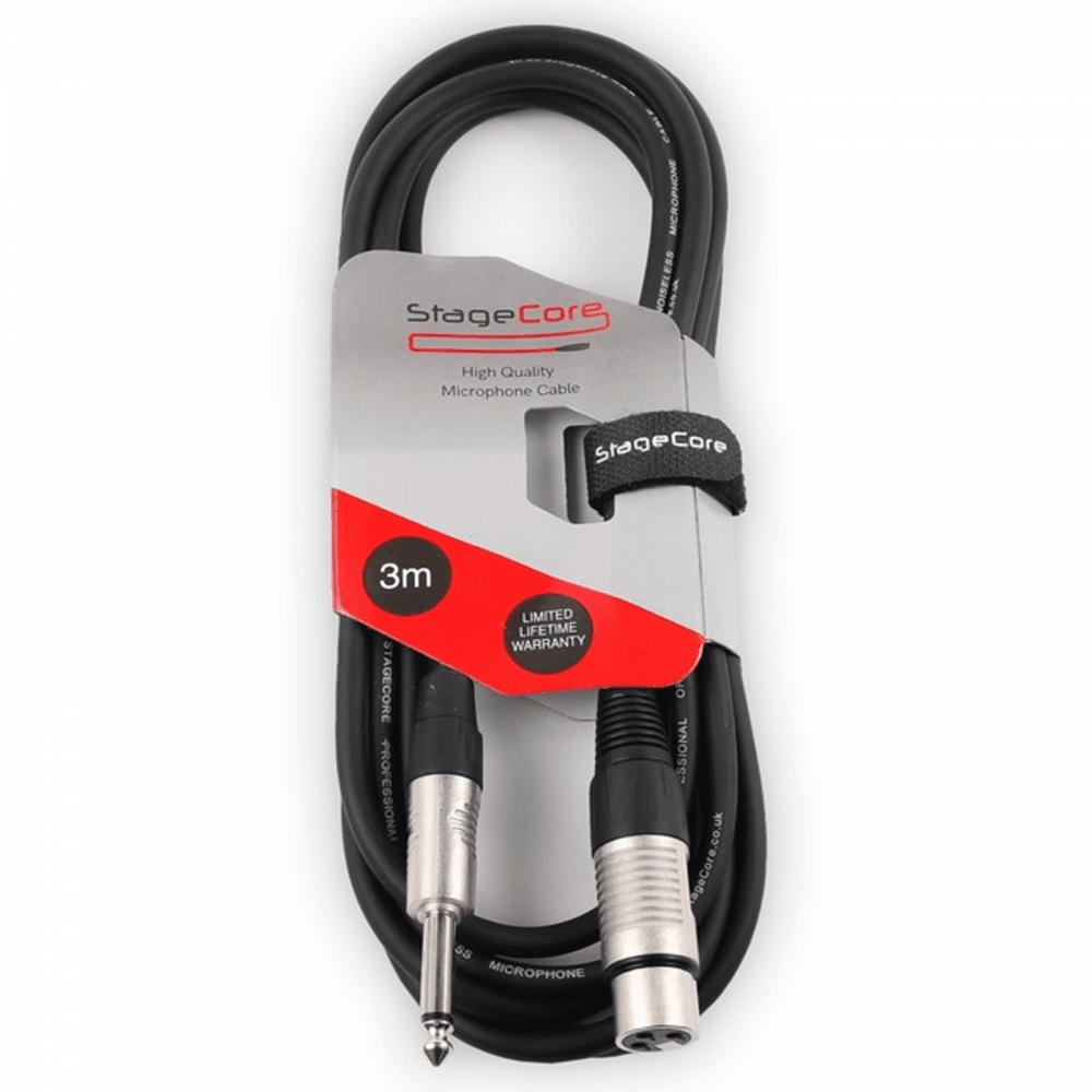 3m jack to XLR Microphone Lead