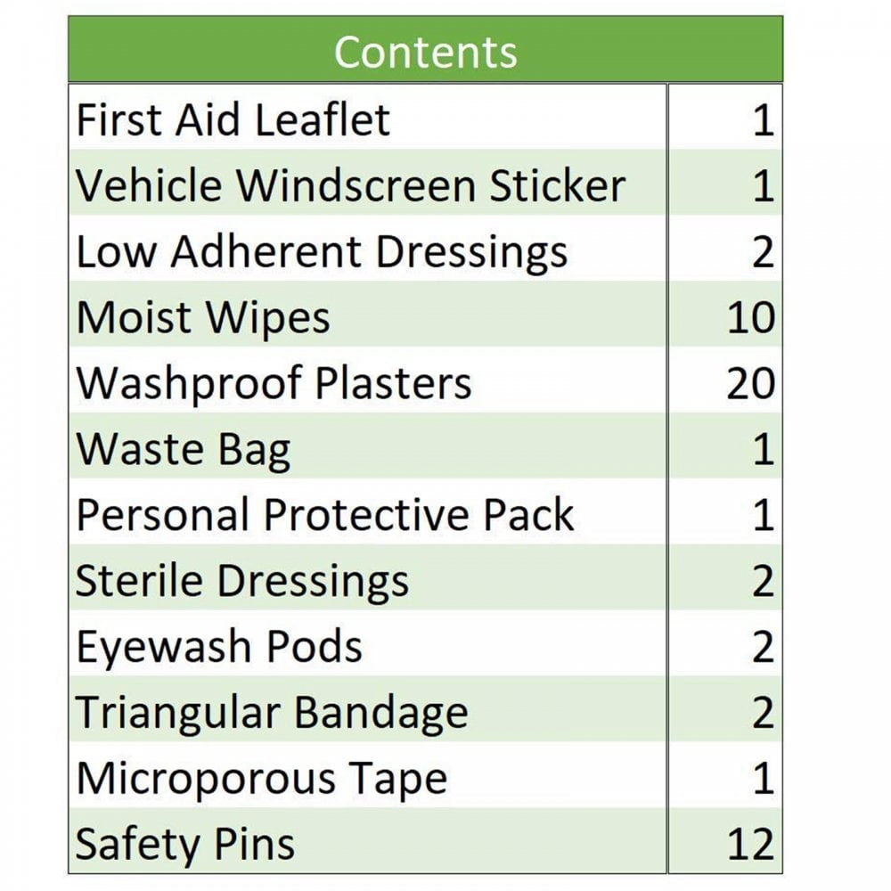First Aid Kit HSE Compliant in Robust Container