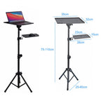 Lightweight Adjustable ( Height & Tilt ) Tripod Laptop Stand with Mouse Shelf