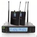 Twin UHF Body Pack Lapel & Headset Wireless Microphones