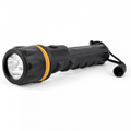 Heavy Duty Rubber Torch Fitted With 3 Wide Angle LED's AA Type