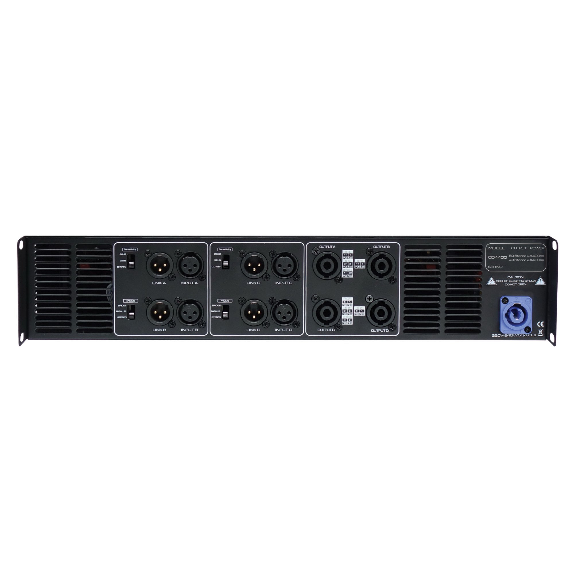 CD4400 4 x 700Wrms Four Channel Power Amplifier