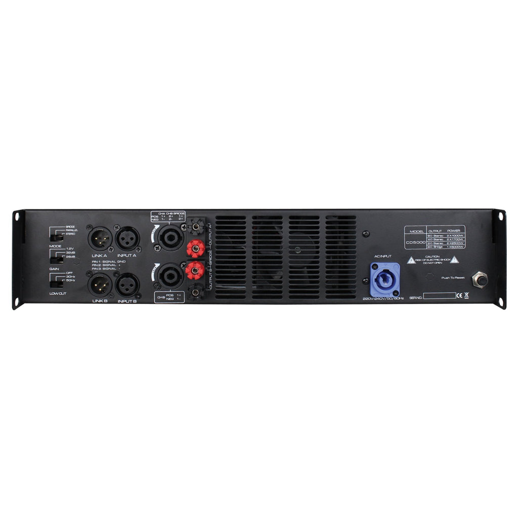 CD5000 2 x 2500Wrms High Output Power Amplifier