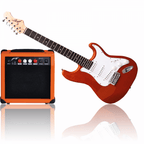 Orange Electric Guitar Set