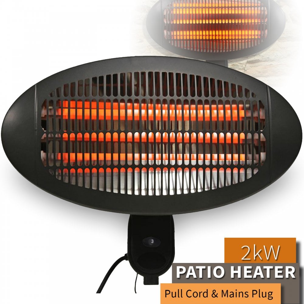 Wall or Pole Mount Patio Heater 2000w
