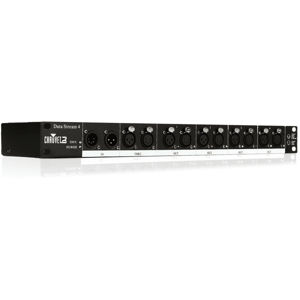DJ Datastream 4 Universal 3 5 Pin DMX Optical Stage Splitter
