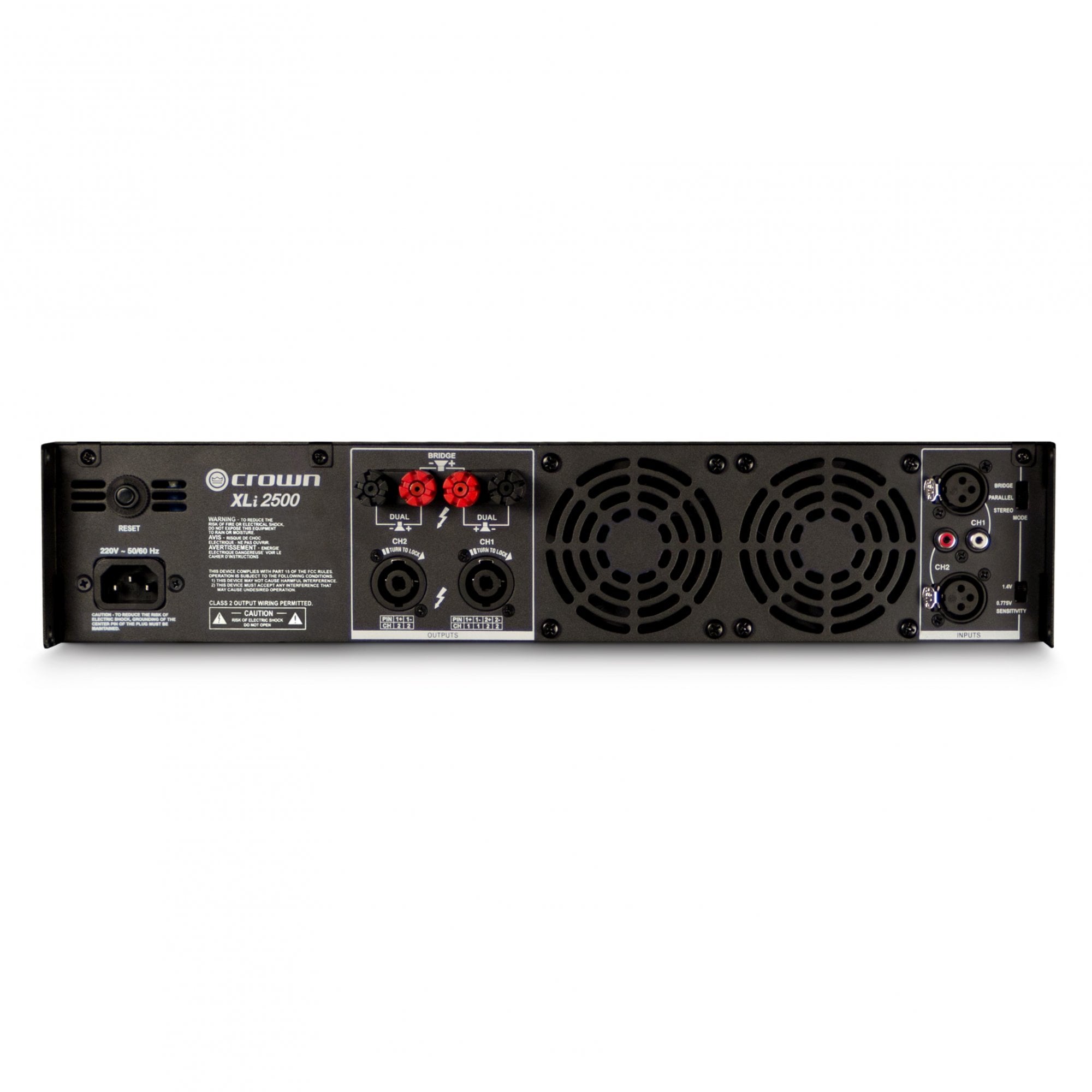 XLi 2500 Stereo Slave Power Amplifier 750w Per Channel