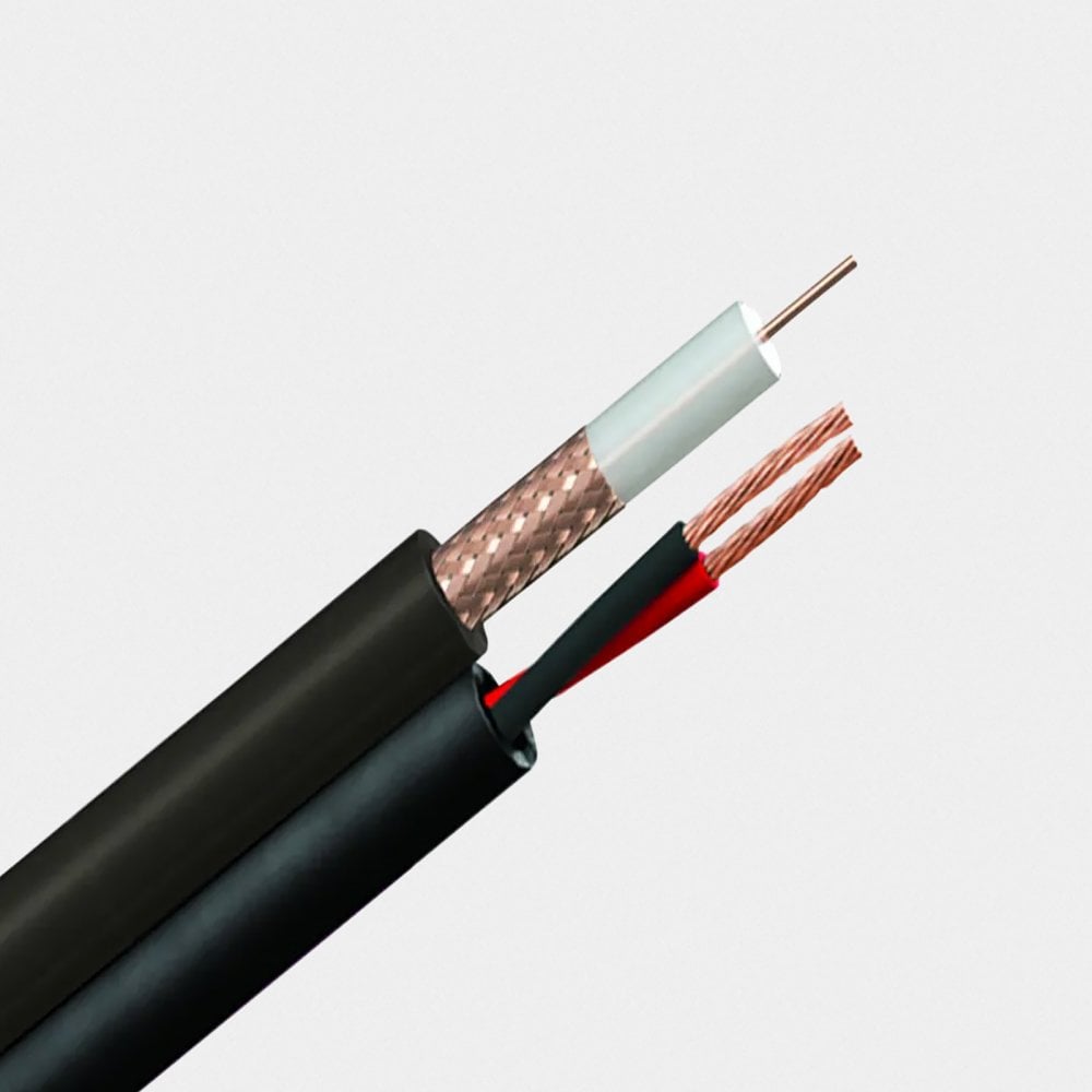 RG59B/U 75 Ohms Shotgun Coaxial Cable - CCA Braid 100M