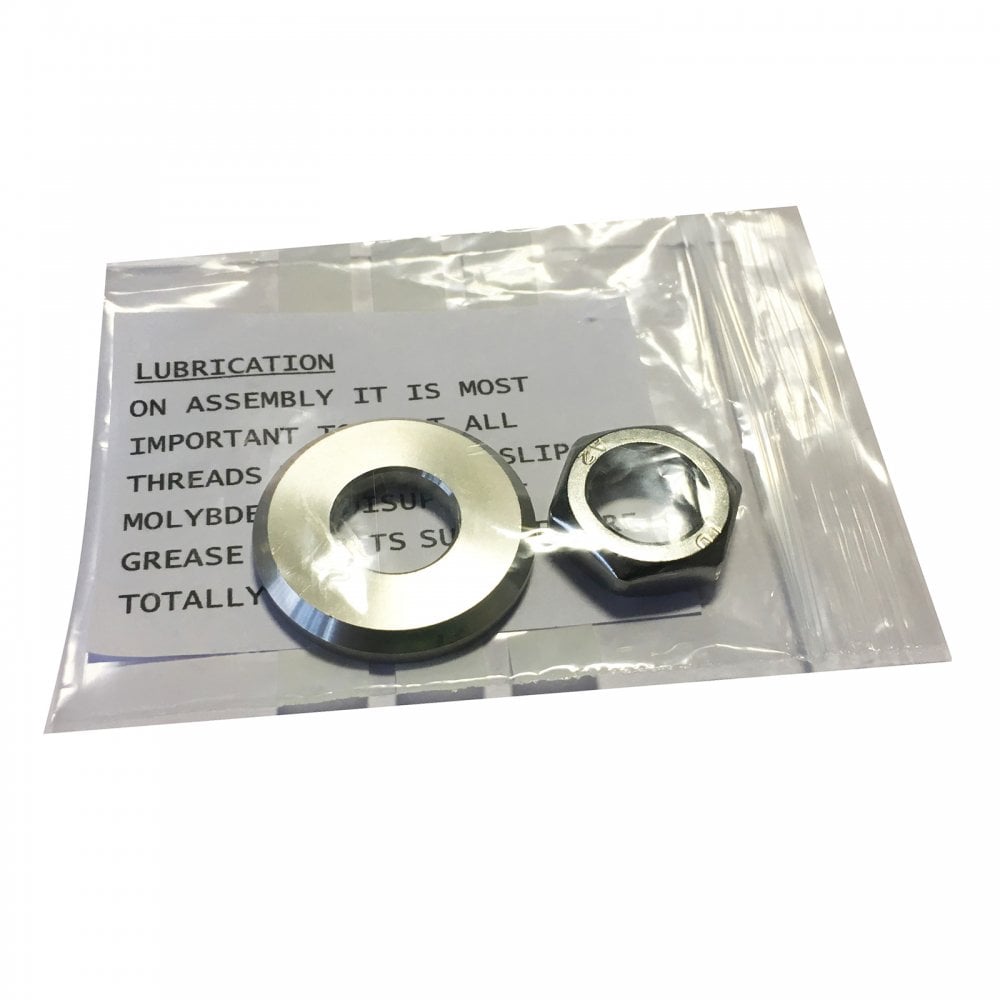 BMW Motorcycle Rear Wheel Spindle Nut & Washer Stainless Steel