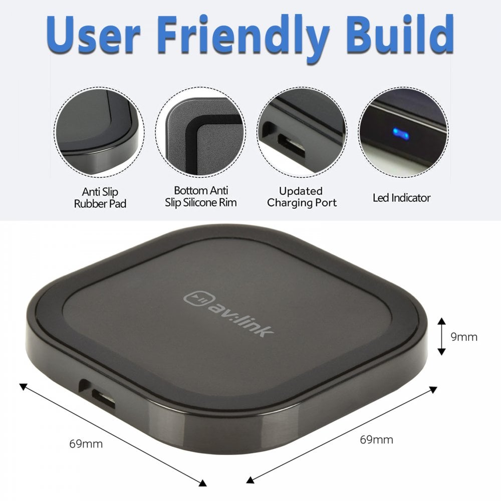 Phone Charger 10W Fast Wireless Charging Pad