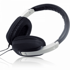 Black Digital Stereo Headphones Luxury Padded