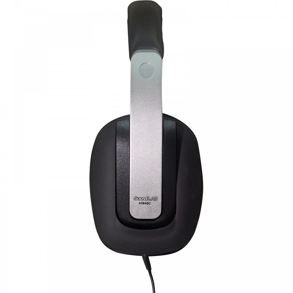 Black Digital Stereo Headphones Luxury Padded