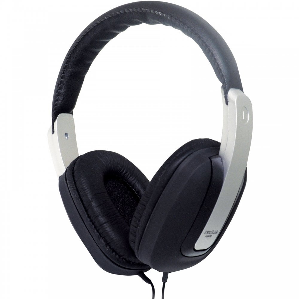Black Digital Stereo Headphones Luxury Padded