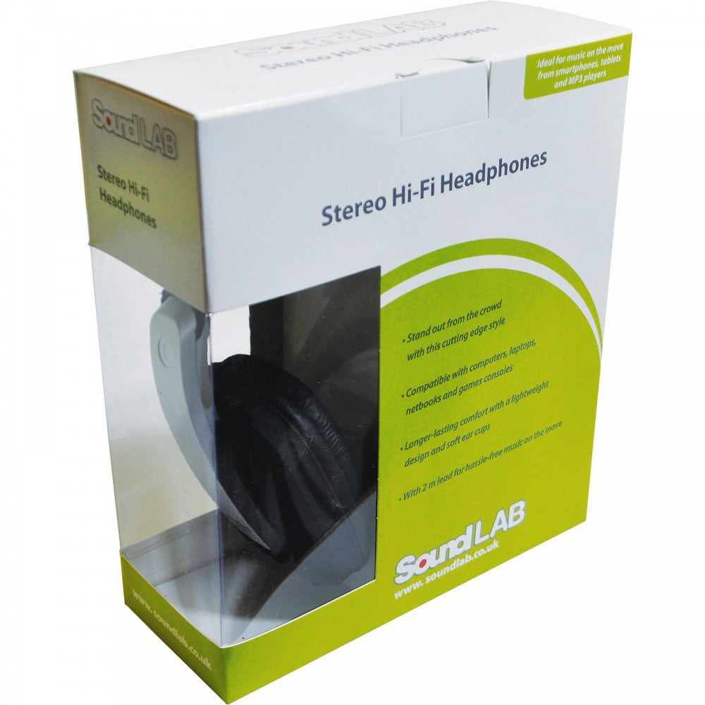 Black Digital Stereo Headphones Luxury Padded