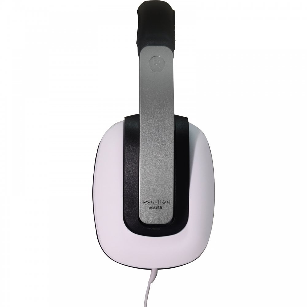 Black White Digital Stereo Headphones Luxury Padded