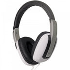 Black White Digital Stereo Headphones Luxury Padded