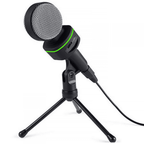 Digital Condenser Microphone 3.5mm Stereo Jack inc Stand For PC or Laptop
