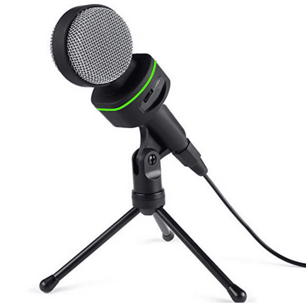 Digital Condenser Microphone 3.5mm Stereo Jack inc Stand For PC or Laptop