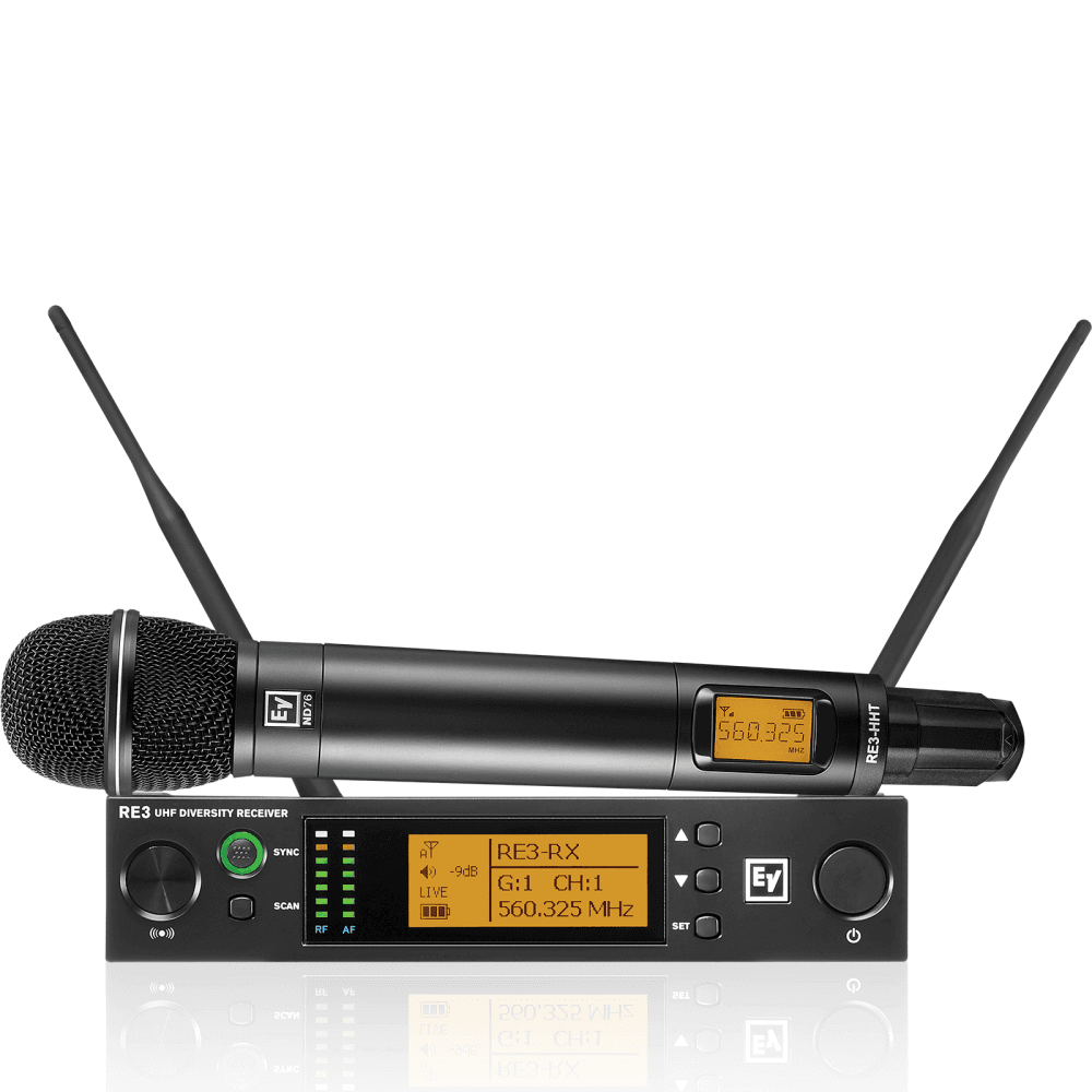 UHF Radio Wireless ND76 Dynamic Cardioid Microphone Set*