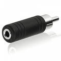 RCA Phono Plug to 3.5mm Mono Jack Socket Adapter