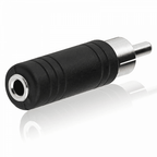 RCA Phono Plug to 3.5mm Mono Jack Socket Adapter