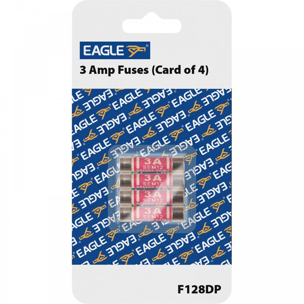 Domestic Mains Fuses Assorted Pack of 10 1" Fuse