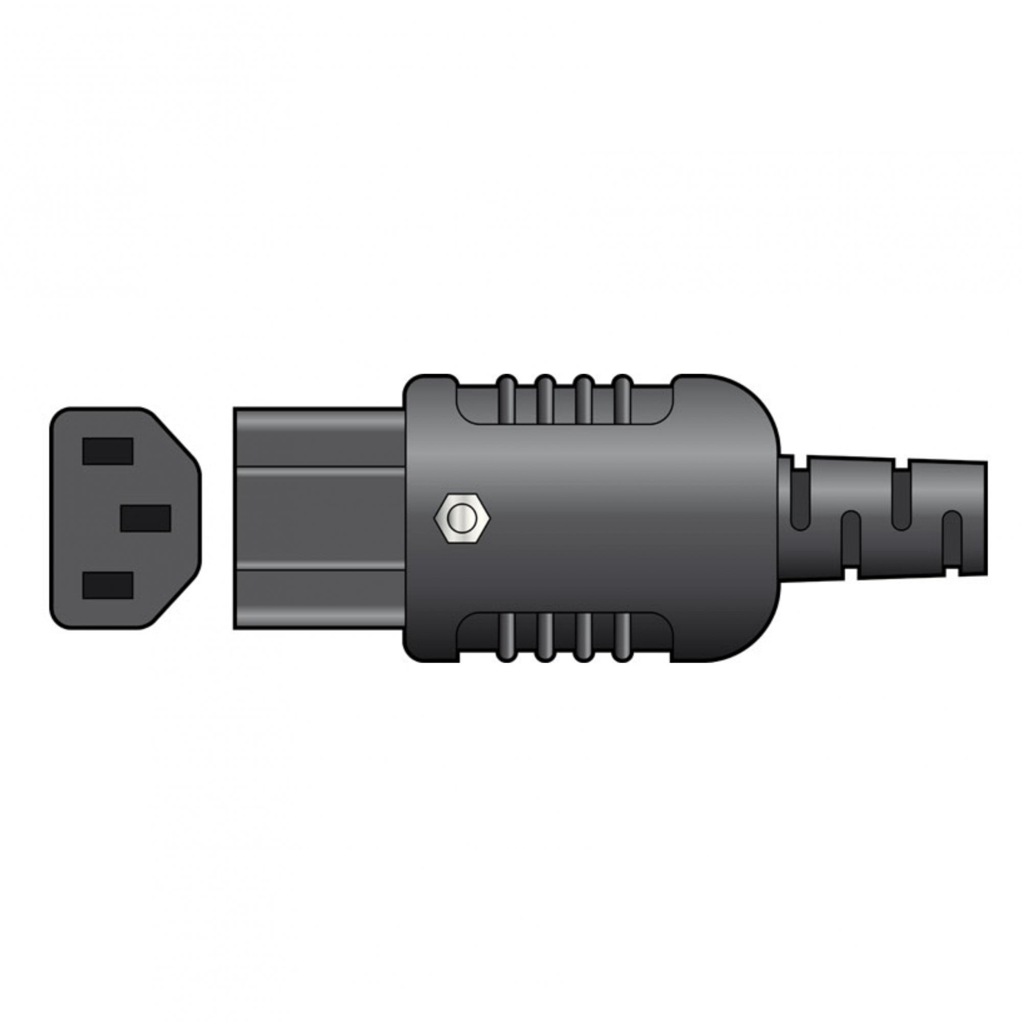 Pair Of Heavy Duty In-line IEC Female Rewireable Sockets