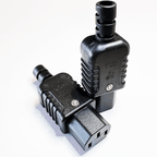 Pair Of Heavy Duty In-line IEC Female Rewireable Sockets
