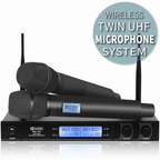 Twin UHF Handheld Radio Microphone System Inc. Case