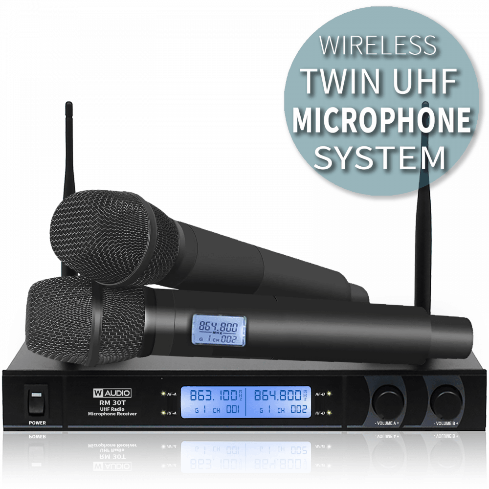 Twin UHF Handheld Radio Microphone System Inc. Case