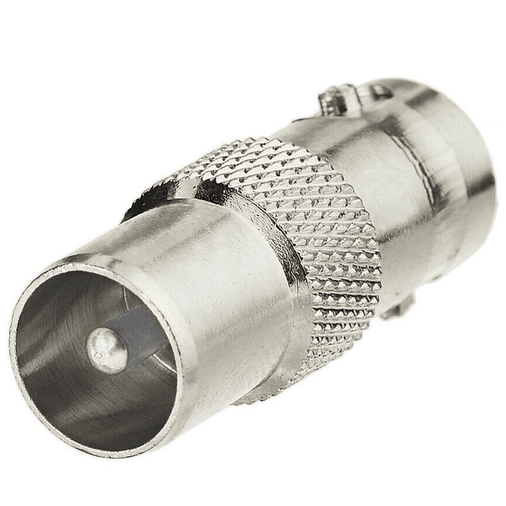 BNC Female Socket To TV Coax Male Aerial Plug Adapter