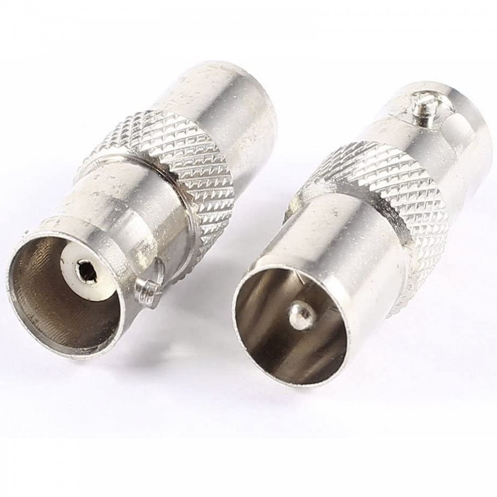 BNC Female Socket To TV Coax Male Aerial Plug Adapter