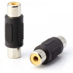 RCA Phono Socket to Socket Coupler Adapter