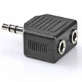 3.5mm Stereo Jack to 2 x 3.5mm Stereo Sockets Adapter