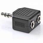 3.5mm Stereo Jack to 2 x 3.5mm Stereo Sockets Adapter