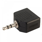 3.5mm Stereo Jack to 2 x 3.5mm Stereo Sockets Adapter