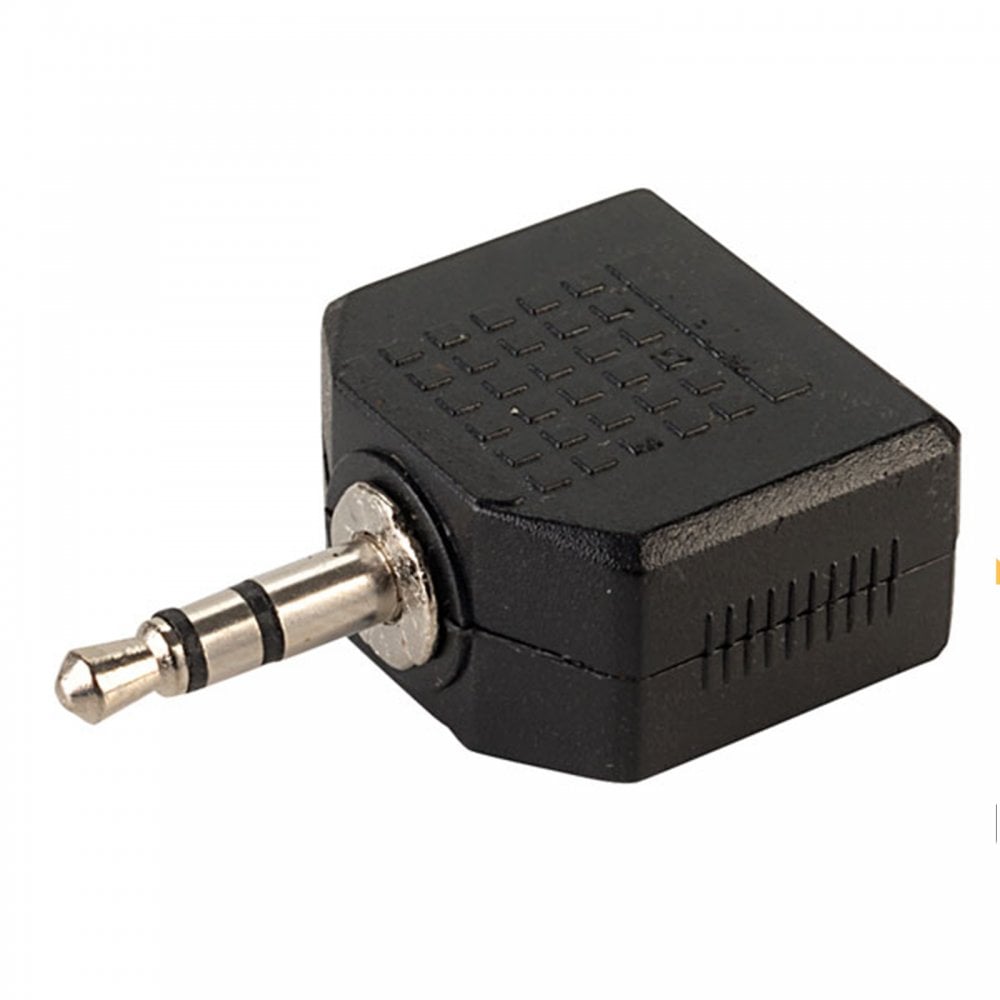 3.5mm Stereo Jack to 2 x 3.5mm Stereo Sockets Adapter