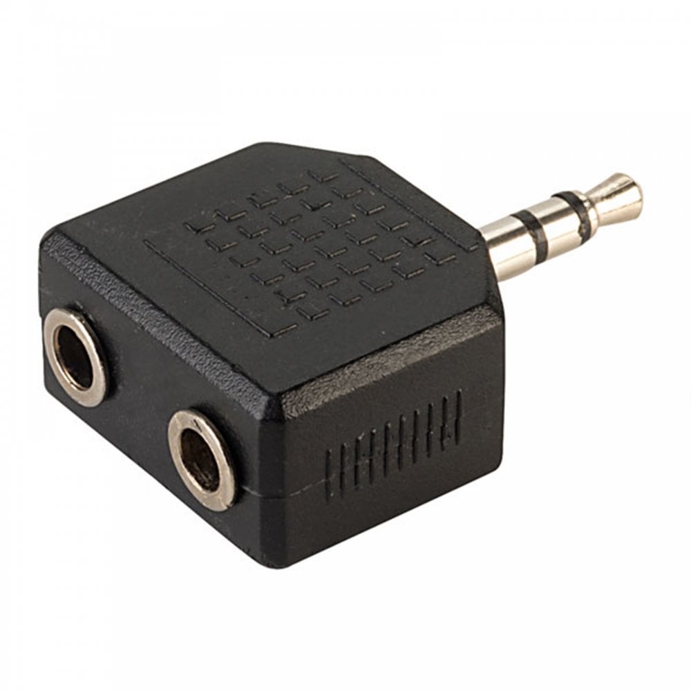 3.5mm Stereo Jack to 2 x 3.5mm Stereo Sockets Adapter