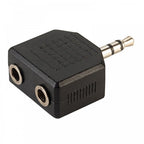 3.5mm Stereo Jack to 2 x 3.5mm Stereo Sockets Adapter