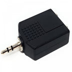 3.5mm Stereo Jack to 2 x 6.35mm 1/4" Stereo Sockets Adapter