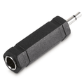 6.35mm Stereo Jack Socket to 3.5mm Mono Jack Plug Adapter