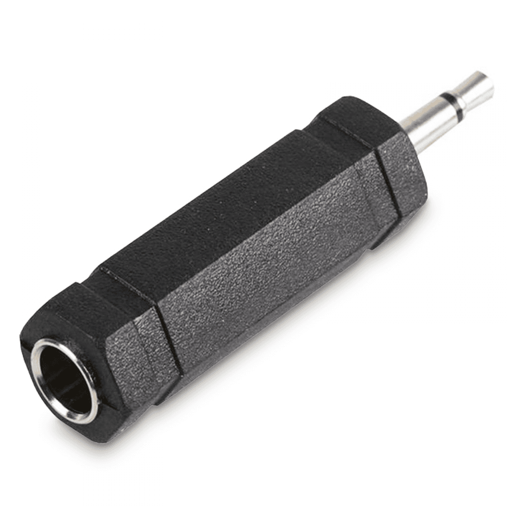 6.35mm Stereo Jack Socket to 3.5mm Mono Jack Plug Adapter