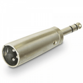 3 Pin XLR Male to 6.35mm Stereo Jack Plug Adaptor