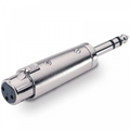 3 Pin XLR Female Socket to 6.35mm Stereo Jack Adaptor
