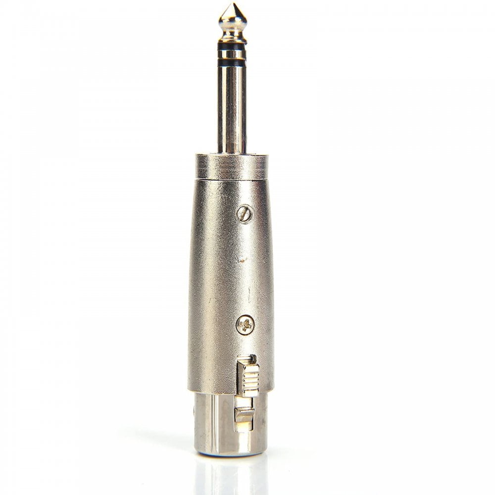 3 Pin XLR Female Socket to 6.35mm Stereo Jack Adaptor