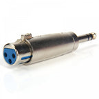 3 Pin XLR Female Socket to 6.35mm Stereo Jack Adaptor