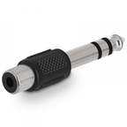 6.35mm Stereo Jack Plug to RCA Phono Socket Adaptor